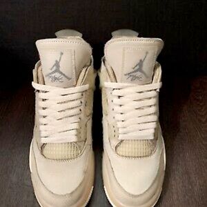Jordan 4 off white”sail”